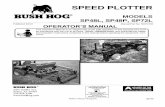 SPEED PLOTTER - Bush Hog · To expendable or wear items such as teeth, chains, sprockets, belts, springs and any other items that in the ... avoided by a few seconds of thought and