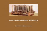 Computability Theory - TUHH · Today, computability theory provides an important theoretical background for logicians, pure mathematicians, and computer scientists. Many mathematical