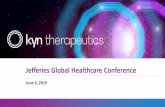 Jefferies Global Healthcare Conference Therapeutics V… · Pioneering the Next Frontier in Cancer Immunotherapy. 5. Our mission is bringing breakthrough therapies to patients with