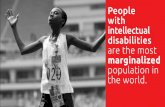 with intellectual disabilities are the most marginalized ...media.specialolympics.org/soi/files/resources/... · 80% of all people with disabilities reside in low-income countries