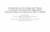 IntroductiontotheDesignandTheory ...ccom.ucsd.edu/~dd20/downloads/dd20-tutorial.pdf · Olof Widlund DD20 Tutorial All this work aims at designing preconditioners Msuch that κ(M−1A),