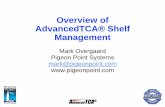 Overview of AdvancedTCA® Shelf Management...Page 3 Overall Approach to ATCA Shelf Management yFocus on low level h/w management – Required on all boards and shelves – Monitor/control