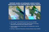 UAVSAR studies of earthquake related surface deformation ... · hydrological regime of the Colorado River estuary and nearby Ciénega de Santa Clara wetland • Provides information