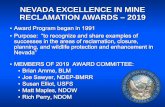 Nevada Excellence in Mine Reclamationminerals.nv.gov/.../Programs/...2019_Awards_Info_Presentation_gw_… · Nancy Wolverson. U.S. Project Manager . Award Category: Post-Mining Land