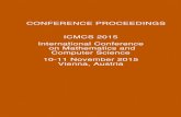 ICMCS 2015 International Conference on Mathematics and ... · International Conference on Mathematics and Computer Science 10-11 November 2015, Vienna, Austria ... function in the