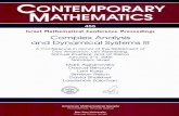 CONTEMPORARY MATHEMATICS · Israel Mathematical Conference Proceedings (IMCP) is a publication, part of the Contemporary Mathematics Series, devoted to the proceedings of conferences,