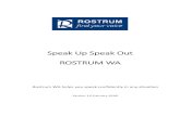 Speak Up Speak Out Manual V3.0 2016 - Rostrum Clubs of WA · 2018-03-26 · Speak Up Speak Out Speak Up Speak Out: Version 3.0 (January 2016) Page 7 Practice, practice, practice Speaking