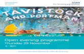 Open evening programme - Tavistock and Portman NHS ...€¦ · NHS Foundation Trust open evening. I am happy to welcome you to what should be an informative event where you will have
