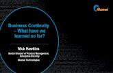 Business Continuity – What have we learned so far? · devices undergo security posture assessment. For web applications, threat protection defends employees from malware, phishing,