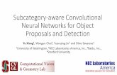 Subcategory-aware Convolutional Neural Networks for Object ... · Convolutional Neural Networks for Object Detection ... Multi-view and 3d deformable part models. TPAMI, 2015. [3]