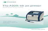 The A320i ink jet printer - Codemark Limited · 243 222 50 50 19 Dovetail start 455 370 524 370 388 (Doors closed) 316 Technical Specification: Not to scale. For illustrative purposes