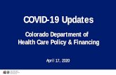 COVID-19 Updates Prsentation for HCBS Providers and CMA ... · COVID-19 Updates Prsentation for HCBS Providers and CMA-April 17, 2020 Author: Latts, Lisa Created Date: 4/17/2020 10:15:38