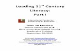 Leading Literacy Part Iphasdsecondary.weebly.com/.../4/7/7/2/4772176/leading_literacy_par… · Digital, Multi-Media Resources 8. Text and Media Complexity Access 3. ... 14. Leading