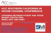ACC SOUTHERN CALIFORNIA IN HOUSE COUNSEL CONFERENCE · 1/23/2020  · 1 1 #IHCC20 2020 ACC SoCal In House Counsel Conference Presented By: Rebecca Edelson, Partner, Sheppard Mullin