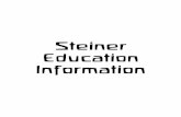 Steiner Education Information - Perth Waldorf Schoolpws.wa.edu.au/wp-content/uploads/2019/02/Steiner-Information.pdf · Science it places the Christian Events at the centre of human