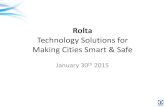 Technology Solutions for Making Cities Smart & Safe · Qatar’s Ashghal - CMS . Min. of Transport, Ontario Ontario’s MPAC . Ontario MEDT . West Palm Beach SWA . Rajasthan Groundwater