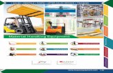Material Handling Equipment · • India’s No 1 manufacturer for Material Handling Equipment • Versatile and Highly Maneuverable Machines • Well Designed to Optimize Storage