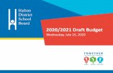 2020/2021 Draft Budget...May 5th –SEAC Budget presentation Other key dates: √ June 19th - GSN released July 15th COTW –Draft budget presentation July 22nd –Final Budget Report