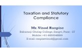PPT TAXATION AND STATUTORY COMPPLINCE · 2020-06-11 · Sukanya Samriddhi Yojana Contribution 80CCD(1) – Limit 50,000 ... From a savings account in a bank, post office Maximum Deduction