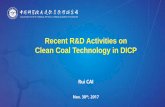 Recent R&D Activities on Clean Coal Technology in … - EN...• Demonstration Project DICP’s proprietary methanation catalyst as well as process had been validated and demonstrated