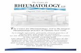The Center for Rheumatology, LLP is the largest ...FACT SHEET TCFR is a Privately Owned, Single Specialty Rheumatology Practice 5 Clinical Sites: Headquartered in Albany, NY Saratoga