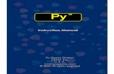Instruction Manual - WordPress.com · 1 instruction manual . Py. Py. Py. Py. Py. Py game release! Py be- pygame.sun@gmail.com . Py Game Division CSAM, Inc. U. S. A. . Introduction