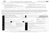 District of Columbia Voter Registration Application Board ... · Voter Registration Application Use this form to register to vote, or to update your name, address, or party registration.