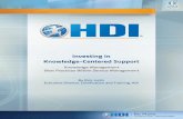 Investing in Knowledge-Centered Support/media/HDICorp… · Investing in Knowledge-Centered Support Knowledge Management Best Practices Within Service Management By Rick Joslin Executive