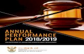 ANNUAL PERFORMANCE PLAN 2018/2019 - Justice Home · 2018-11-27 · 6 TABLE OF CONTENTS MINISTERS FOREWORD 8 FOREWORD BY THE DEPUTY MINISTER 10 OFFICIAL SIGN-OFF 11 PART A: STRATEGIC