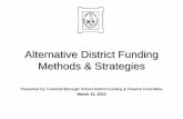 Alternative District Funding Methods & Strategies · • Project Ignition • DemandTec Retail Challenge • GreenWorks Grants . FBSD Teacher Survey In 2011 the Funding & Finance