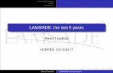 LAMSADE: the last 5 yearstsoukias/papers/lamsade/... · 2017-11-26 · SWOT Conclusions Examples of science Axiomatisation of bibliometric indices Handbook of Computational Social