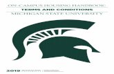 MICHIGAN STATE UNIVERSITY · Michigan State University may terminate or temporarily suspend the Contract or any part of it, without notice, in case of an emergency that would make