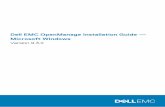 Dell EMC OpenManage Installation Guide Microsoft Windows · Certificate Authority Signed Self-Signed Certificate.....14 3 Installing Managed System Software On Microsoft Windows Operating