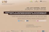 XESCOM: IV INTERNATIONAL SYMPOSIUM ON ......Since 2015, XESCOM has organized an international symposium to promote the meeting of researchers in the ﬁeld of communication and other