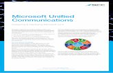 Microsoft Unified Communications - SCC · Specific to Unified Communications, SCC is a Tier 1 Directly Managed Partner with Microsoft, and also holds the GOLD Communications Competency