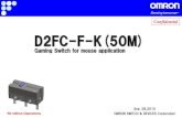 D2FC-F-K(50M) - Chanlin Eleen.chanlin-ele.com/Uploads/201601/568ce2c9eeda4.pdf · 2016-01-06 · Gaming Mice Gaming Keyboards Gaming Headsets M USD Global PC Gaming Peripherals Market