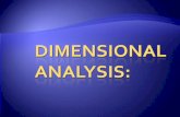 Dimensional analysis is a way to analyze and solve ... 4 SS.pdf · Dimensional analysis is a way to analyze and solve problems using the units, or dimensions of the measurements.