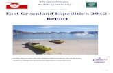 Registered charity no: 521712 East Greenland Expedition ...€¦ · Registered charity no: 521712 Kindly supported by the Gino Watkins Memorial Fund, ... climbing instructor, Ash