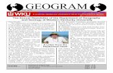 The Annual Newsletter of the Department of Geography and ... · and Geology at Western Kentucky University The Reynolds Foundation generously donated additional funds to grow the