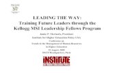 LEADING THE WAY: Training Future Leaders through the ... · LEADING THE WAY: Training Future Leaders through the ... District and Program Directors, Department Chairs and Vice-Chairs,