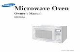 MR1034UWD XAA GB 02980A - Dutchmen€¦ · Code No.: DE68-02980A Microwave Oven Owner’s Manual MR1034 MR1034UWD_XAA_GB_02980A.fm Page 1 Wednesday, July 7, 2004 5:17 PM