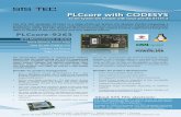 PLCcore 9263 with CoDeSYS - SYS TEC electronic€¦ · SYS TEC electronic GmbH Am Windrad 2 0868 Heinsdorfergrund Germany phone 9 3765 38600-0 fax 9 3765 38600-100 infosystec-electronic.com