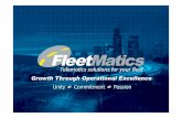 Growth Through Operational Excellence files/fcs_pdfs/events/comms installer/ci10/fcs_ci… · Fleetmatics Software 27 FREE software releases in 5 years FleetMatics Version 7.0 (launched