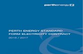 Standard Form Electricity Contract - Perth Energy · Perth Energy Standard Form Electricity Contract PESFEC08/16 | Page 2 (a) having entered into a supply and sale Contract with Us;