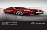 Specifications: Mercedes-Benz C207.II E-Class Coupe (March ...australiancar.reviews/_pdfs/MercedesBenz_EClass... · E-Class Coupé E 200 Technical Data • 1,991cc, 4-cylinder, 135kW,