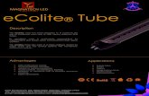 MA GNATECH LED Simply brilliant eColite Tube · 2017-01-23 · eColite ® Tube Description The eColite Tube has been designed to fit perfectly the size of traditional neon and its