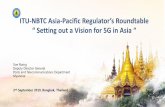 ITU-NBTC Asia-Pacific Regulator’s Roundtable “ Setting out ... · Innovation and digital transformation e-Government Vision Themes 2020 Ambition Over 95% population connected