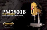 PM2800 B - JET Toolscontent.jettools.com/...PM2800-DrillPress-Brochure.pdf · P 2800 B 5 YEAR WARRANT Y SPECIFICATIONS Model Number PM2800B Stock Number 1792800B Swing (In.) 18 Spindle