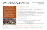 UT-TSU EXTENSION SULLIVAN COUNTY · UT-TSU EXTENSION . SULLIVAN COUNTY . January 2019 . HAPPY NEW YEAR! Dear Sullivan County Extension Clientele, The UT-TSU Extension Sullivan County
