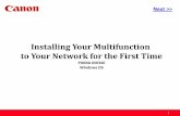 Installing Your Multifunction to Your Network for the First Timedownloads.canon.com/wireless/setup_340_win.pdf · 2015-07-23 · Step One Click Next on the Welcome screen. Step Two